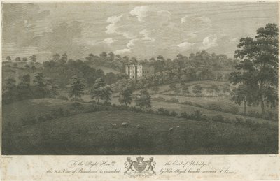Beaudesert Hall and Park: ocelorytina, nd [1762-1802] (tisk) od Stebbing Shaw