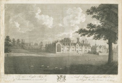 Blithfield Hall: rytina a [18. století] od Stebbing Shaw