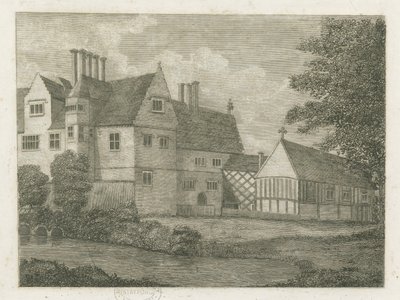 Brewood - Black Ladies Priory: rytina a [? 18. století] (tisk) od Stebbing Shaw