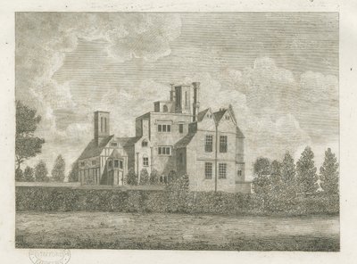 Brewood - Black Ladies Priory: rytina a [? 18. století] (tisk) od Stebbing Shaw