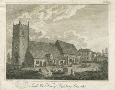 Bushbury Church: rytina a [? 18. století] od Stebbing Shaw