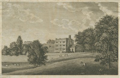Butterton Hall: rytina a [?18. století] (tisk) od Stebbing Shaw