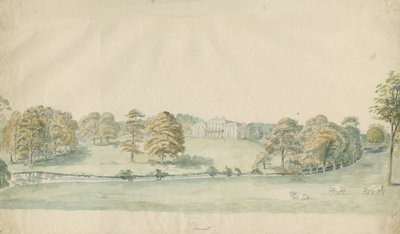 Canwell Hall: kresba tónovanou tužkou, nd [1762-1802]] od Stebbing Shaw