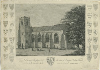 Drayton Bassett Church: rytina, nd [1762-1802] (tisk) od Stebbing Shaw