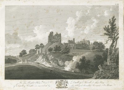 Dudley Castle: rytina, nd [1762-1802] (tisk) od Stebbing Shaw