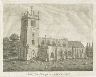 Ecclesall Church: rytina a [18. století] (tisk) od Stebbing Shaw