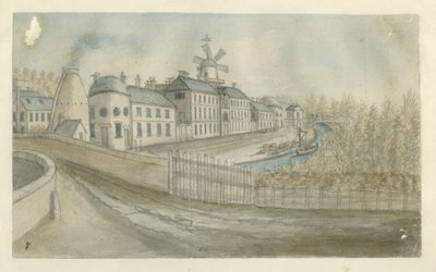 Etruria – továrna: malba vodovými barvami, nd [1762-1802] od Stebbing Shaw