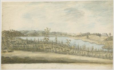 Forton - Aqualate Hall: malba vodovými barvami, nd [1762-1802] od Stebbing Shaw