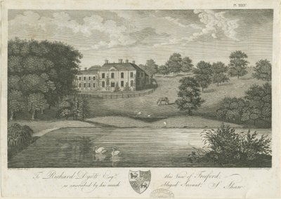 Freeford Hall: rytina, nd [1797] (tisk) od Stebbing Shaw