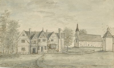 Haselour Chapel: malba vodovými barvami, nd [1797] od Stebbing Shaw