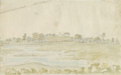 High Offley Church: malba vodovými barvami, nd [1762-1802] od Stebbing Shaw