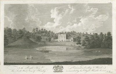 Himley Hall: rytina, nd [1762-1798] od Stebbing Shaw