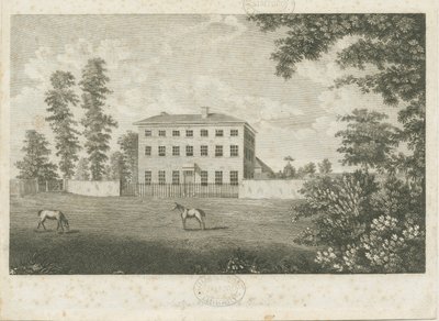 Little Onn Hall: čárová rytina, nd [1762-1802] od Stebbing Shaw