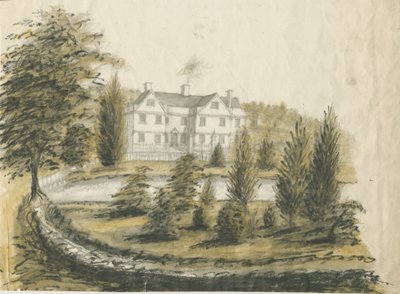 Madeley - Old House: kresba vodovými barvami, nd [1762-1802] od Stebbing Shaw