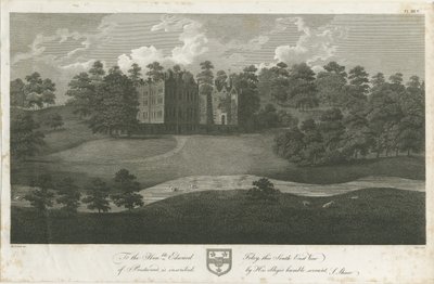 Prestwood Hall: rytina, nd [1762-1802] od Stebbing Shaw