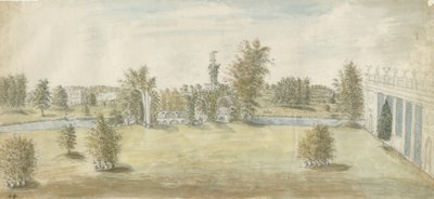 Shugborough - "aténská" architektura: malba vodovými barvami, nd [1762-1802] od Stebbing Shaw