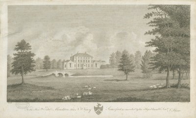 Somerford Hall: rytina a [konec 18. století] (tisk) od Stebbing Shaw