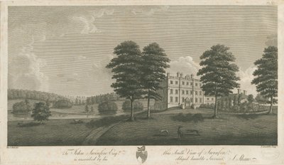 Swinfen Hall: rytina, nd [1762-1798] (tisk) od Stebbing Shaw