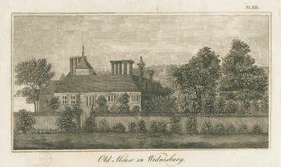 Wednesbury - Old House: rytina, nd [1762-1802] (tisk) od Stebbing Shaw