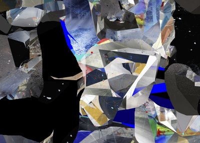 Shattered Blue – Abstrakt od Stefan Fransson