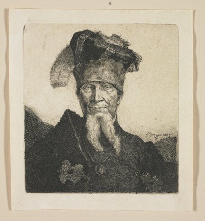 Portrét muže, takzvaný "Mazeppa" od Stefan Juliusz Norblin de la Gourdaine