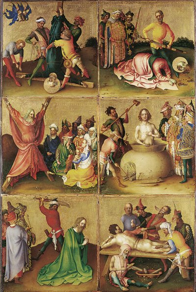 Stefan Lochner - Umučení apoštolů - Google Art Project od Stefan Lochner