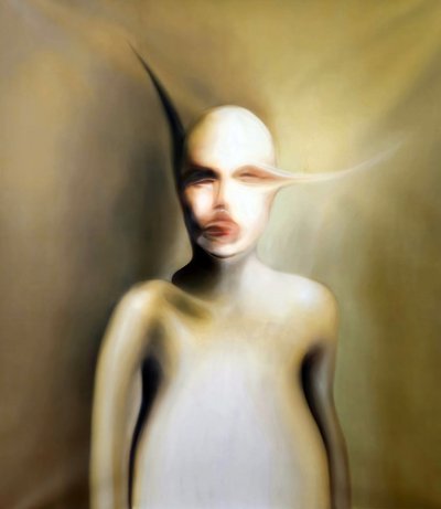 Zkreslený surrealistický portrét od Stefano Mazzolini