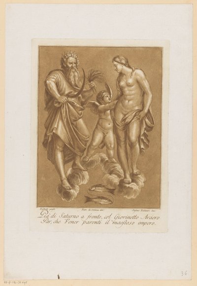 Saturnus, zamilovaná Venuše Plafondschilderingen van de Loggia di Galatea v de Villa Farnesina te Rome (název seriálu) od Stefano Mulinari