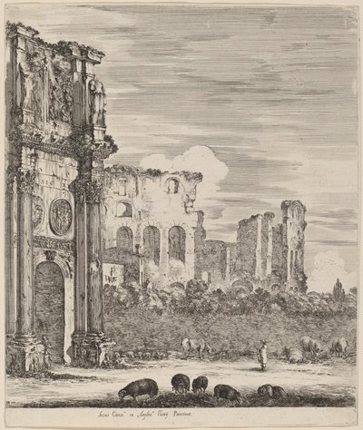 Konstantinův oblouk, 1656. od Stefano della Bella