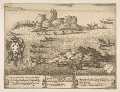 Zachycení dvou galér v Bysertě, 1628. od Stefano della Bella