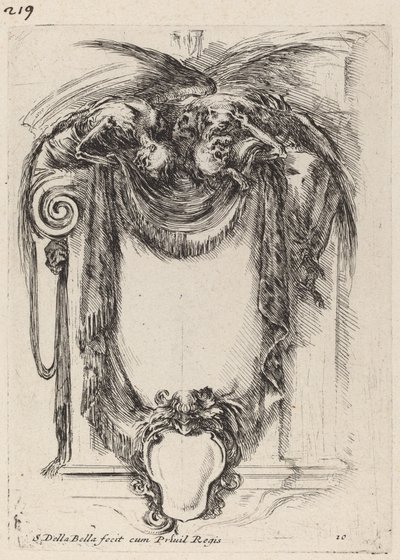 Kartuše zavěšená na mrtvolách, 1647. od Stefano della Bella