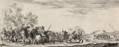 Choc de Cavalerie (lept na položený papír) od Stefano della Bella