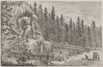 Kolosální socha z Apenin, pravděpodobně 1653. od Stefano della Bella