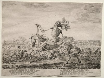 Smrt na bitevním poli, 1646-1647. od Stefano della Bella