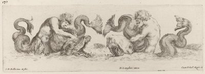 Delfíni a Tritoni, pravděpodobně 1648. od Stefano della Bella