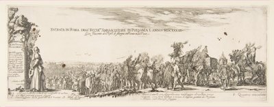 Vstup polského vyslanectví do Říma, 1633. od Stefano della Bella