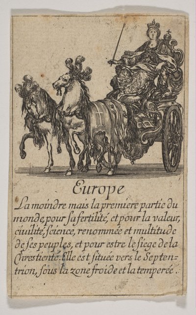 Evropa, 1644. od Stefano della Bella