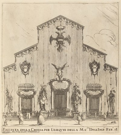 Fasáda kostela San Lorenzo, Florencie od Stefano della Bella