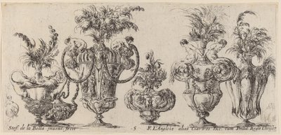 Fantastické vázy, pravděpodobně 1646. od Stefano della Bella