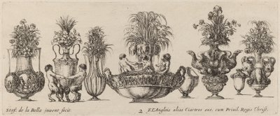 Fantastické vázy, pravděpodobně 1646. od Stefano della Bella