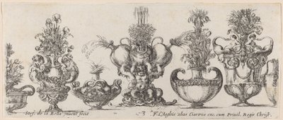 Fantastické vázy, pravděpodobně 1646. od Stefano della Bella