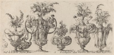 Fantastické vázy, pravděpodobně 1646. od Stefano della Bella