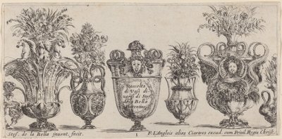 Fantastické vázy, pravděpodobně 1646. od Stefano della Bella