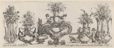 Fantastické vázy, pravděpodobně 1646. od Stefano della Bella