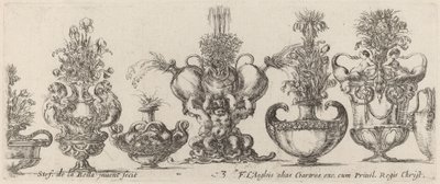 Fantastické vázy, pravděpodobně 1646. od Stefano della Bella