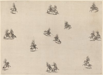 Boj s kavalíři, 1652. od Stefano della Bella