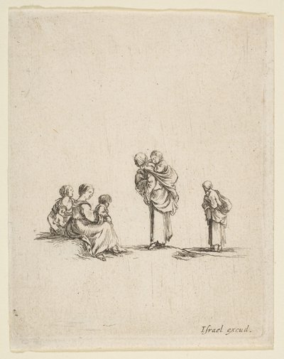 Čtyři žebráky, ca. 1641. od Stefano della Bella