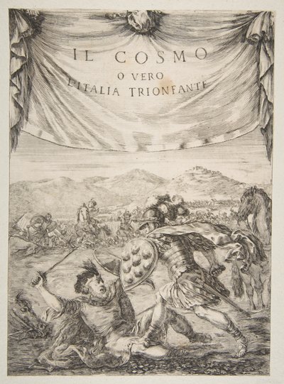 Frontispis pro Il Cosmo, 1650. od Stefano della Bella