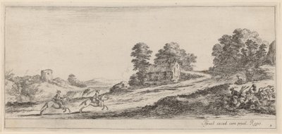 Cválající jezdci, v roce 1647 nebo dříve. od Stefano della Bella