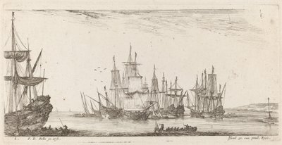 Skupina lodí, 1644. od Stefano della Bella